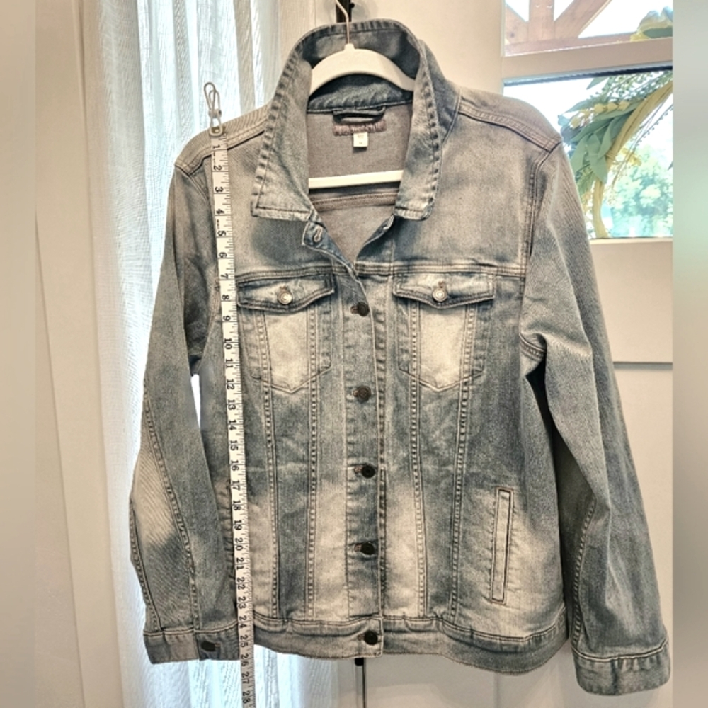 NWT-Garnet Hill Light Blue Denim Jean Jacket - Picture 6 of 10
